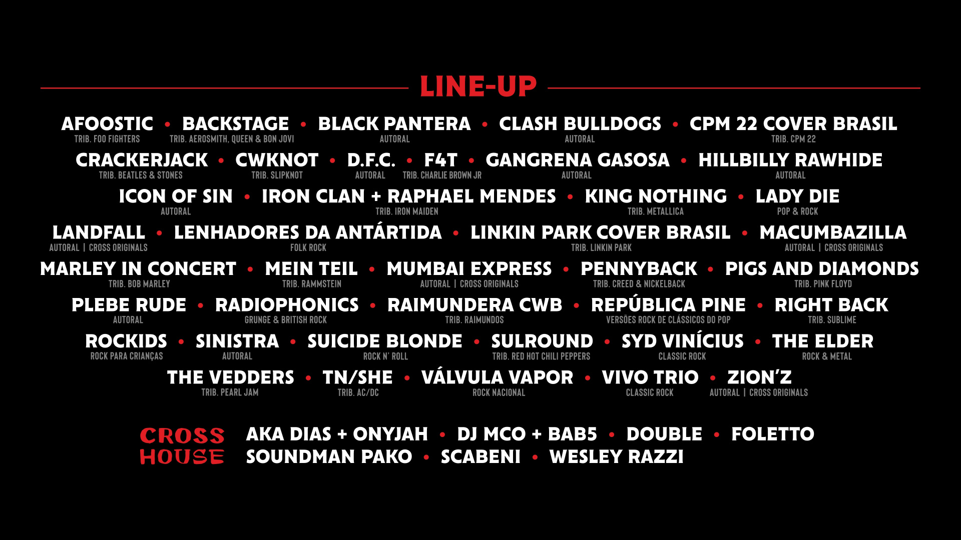 Confira o lineup do maior festival dedicado ao Dia Mundial do Rock do